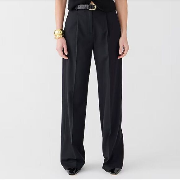 J. Crew Wide-leg essential pant in city twill NWT - Picture 1 of 12